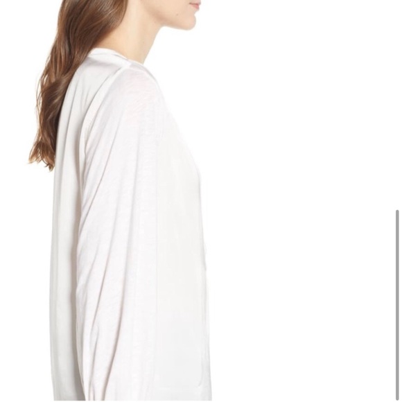 Velvet by Graham and Spencer trinette cream mixed media cotton blend blouse XS - Picture 4 of 10